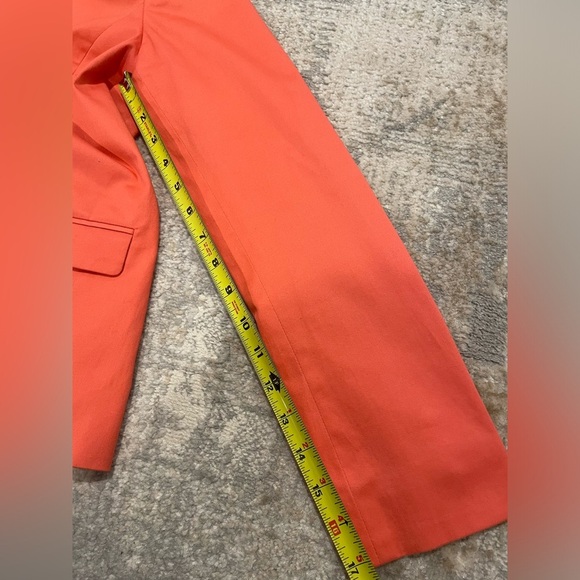 212 Collection Women’s Salmon Pink Lined Two Button Blazer Jacket Size 12 - Picture 10 of 11